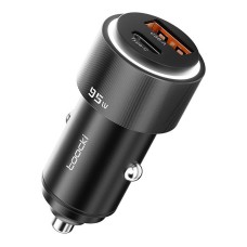 Toocki Car Charger A+C, 95W (Black)