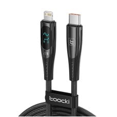 Toocki įkrovimo kabelis USB CL, 1m, PD 27W (juodas)