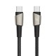 Toocki TXCTT14- LG01-W2 USB-C to USB-C cable, 2m, 140W (pearl nickel)