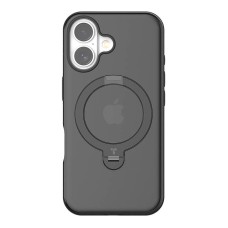 Torras Ostand Spin Case, skirtas iPhone 16 (juodas)