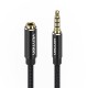 TRRS 3.5mm Male to 3.5mm Female Audio Extender 1.5m Vention BHCBG Black