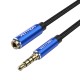 TRRS 3.5mm Male to 3.5mm Female Audio Extender 1m Vention BHCLF Blue