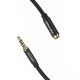Vention TRRS 3.5mm kištukas - lizdas kabelis 2m - Juodas