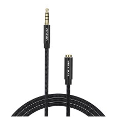 TRRS 3.5mm Male to 3.5mm Female Audio Extender 3m Vention BHCBI Black