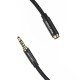 TRRS 3.5mm Male to 3.5mm Female Audio Extender 5m Vention BHCBJ Black