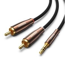 UGREEN AV170 kabelis 2x RCA Cinch kištukai - 3.5mm kištukas 3m