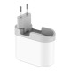 Universal Wall Charger Budi 328E USB + USB-C, 18W + EU/UK/US Adapters (white)