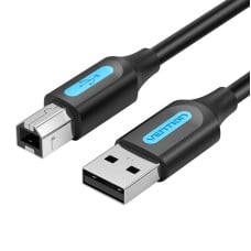 Vention USB 2.0 A–B kabelis 0.5m - Juodas