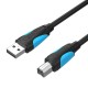 Vention USB 2.0 A - USB-B spausdintuvo kabelis 2m - Juodas
