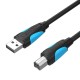 Vention USB 2.0 A - USB-B printer cable 2m - Black