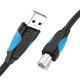 Vention USB 2.0 A - USB-B spausdintuvo kabelis 2m - Juodas