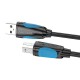 Vention USB 2.0 A - USB-B printer cable 2m - Black