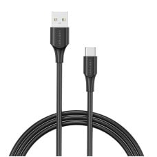 USB 2.0 A į USB-C 3A kabelio ventiliacijos anga CTHBF 1 m juoda