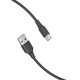 USB 2.0 A to USB-C 3A cable 0.25m Vention CTHBC black