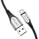 USB 2.0 A to Micro-B 3A cable 0.25m Vention COAHC gray