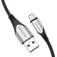 USB 2.0 A iki Micro-B 3A kabelis 0.5 m Vention COAHD pilkas