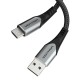 USB 2.0 A to Micro-B 3A cable 0.5m Vention COAHD gray