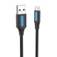 USB 2.0 A to Micro-B 3A cable 0.5m Vention COLBD black