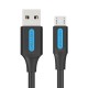 USB 2.0 A to Micro-B 3A cable 2m Vention COLBH black