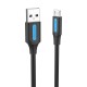 USB 2.0 A iki Micro-B 3A laidas 3 m Ventiliacija COLBI juoda