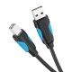 USB 2.0 A male to USB-B male printer cable Vention VAS-A16-B150 1.5m Black PVC