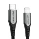 USB 2.0 to Lightning Cable Vention TACHH 2m Gray