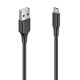 Vention USB 2.0 - Micro USB kabelis 2A 3m - Juodas
