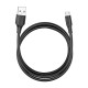 Vention USB 2.0 - Micro USB kabelis 2A 3m - Juodas