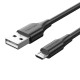 USB 2.0 Male to Micro-B Male 2A 1m Vention CTIBF (black)