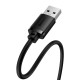 USB 2.0 Extension cable Baseus male to female, AirJoy Series, 0.5m (black)