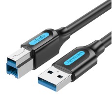 USB 3.0 A male to USB-B male cable Vention COOBD 0.5m Black PVC