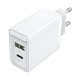 USB(A+C) Wall Charger Vention FBBW0-EU (18W/20W) White