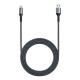 USB-A to USB-C cable Lention 6A, 1m (black)