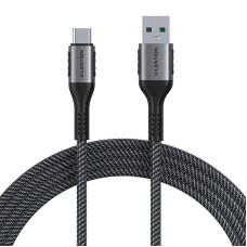 USB-A į USB-C laidas Lention 6A, 1m (juodas)