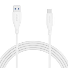 USB-A į USB-C laidas Ricomm RLS007ACW 2.1m