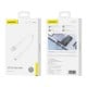 USB-A - USB-C cable Foneng X107 3A, 0.25m (white)