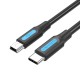 Vention USB-C 2.0 - Mini-B 2A kabelis 1m COWBF - Juodas