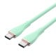 USB-C 2.0 to USB-C 5A Cable Vention TAWGG 1.5m Light Green Silicone