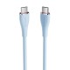 USB-C 2.0 to USB-C 5A Cable Vention TAWSF 1m Light Blue Silicone