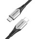 USB-C į USB-C 60 W laidas Ventiliacija TAAHD 0.5 m (pilka)