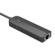 USB-C iki 3x USB 2.0, RJ45, Micro-B Hub Vention TGOBB 0.15m, juodas