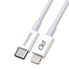 USB-C laidas, skirtas Lighting Foneng X31, 3A, 2M (baltas)