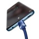 Baseus Crystal Shine cable USB-C - USB-C 100W 1.2m blue