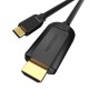 USB-C to HDMI, Vention CGUBG, 1.5m (black)