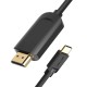 USB-C to HDMI, Vention CGUBG, 1.5m (black)