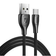 USB-C Remax Lesu Pro laidas, 1 m, 2.1 A (juodas)