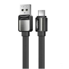 USB-C Remax Platinum Pro laidas, 1 m, 2.4 A (juodas)