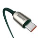 Baseus Display USB-C - USB-C cable 100W 2m - Green