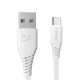 USB į mikro USB kabelis Dudao L2M 5A, 2m (baltas)