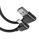 USB į mikro USB laidas, Mcdodo CA-7530, kampinis, 1.2 m (juodas)